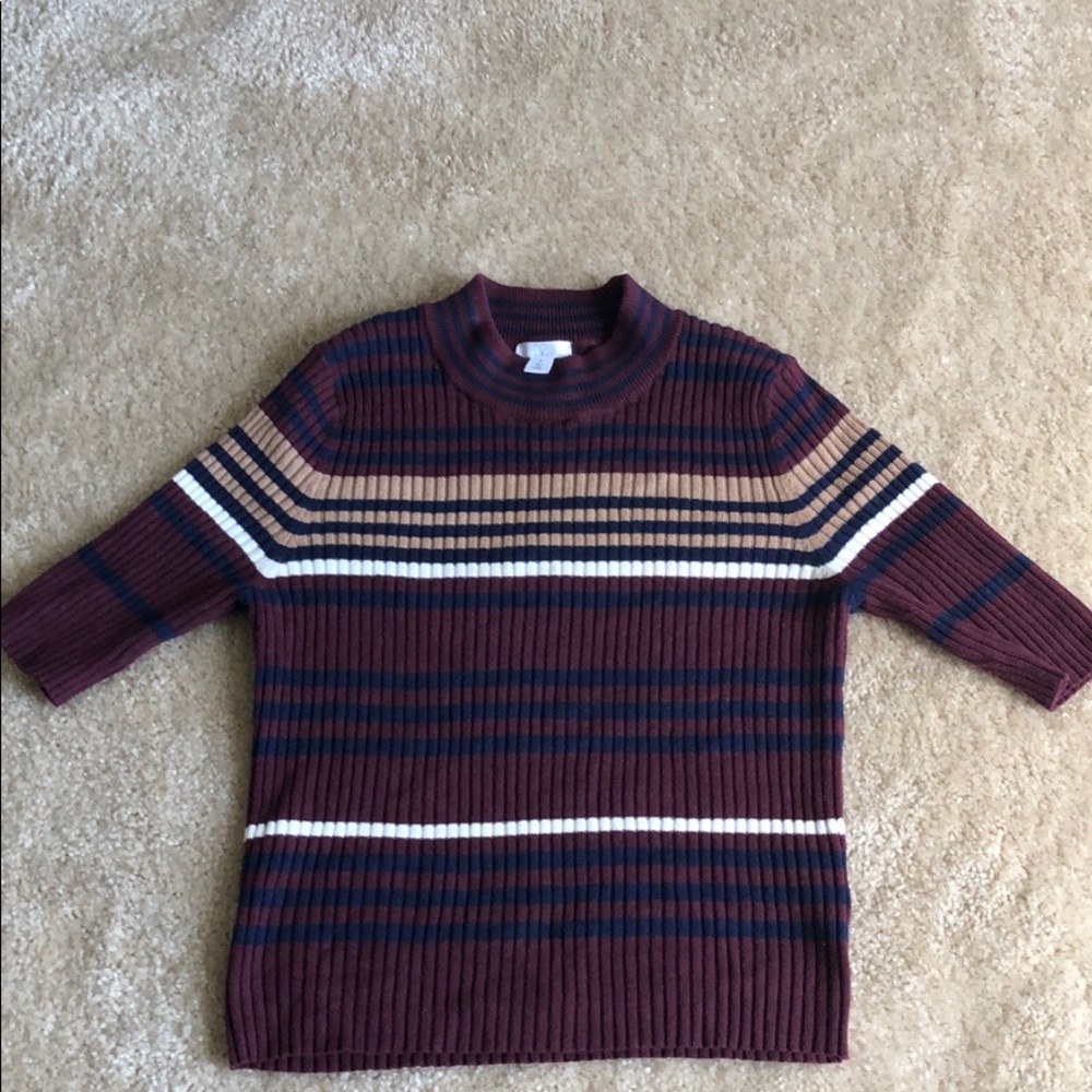 BP stretchy knit striped top